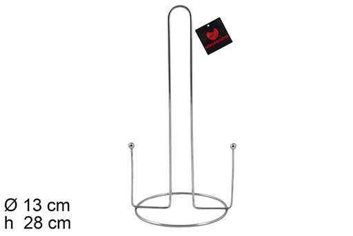 [104093] Stainless kitchen roll holder 28 cm