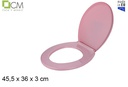 Tapa WC plástico color rosa