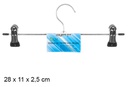Metal hangers with clips