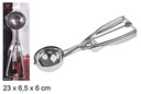 Cuchara de acero para helado 6 cm