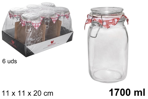 [104505] Hermetic glass jar 1,7 liters