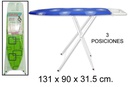 Table à repasser en métal avec support 131x90 cm