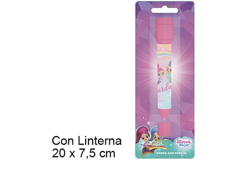 [201754] Boligrafo con linterna shimmer &amp; shine
