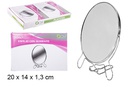 Doppio specchio ovale con ingrandimento 20 cm