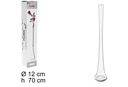 Florero cristal lungo natural base redonda 70 cm