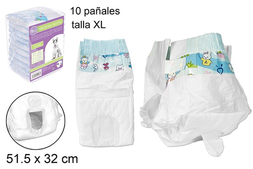 [102428] 10 pañales para mascotas (XL)