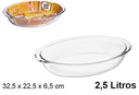 Fuente cristal ovalada 2,5 l.