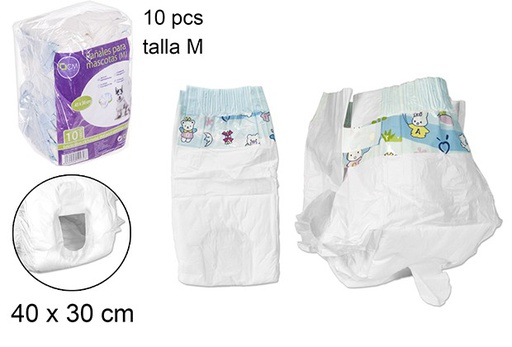 [102430] 10 pet diapers (M)