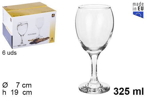 [202303] Copo de água de vidro Alexander 325 ml