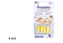 Pack 4 tapones suaves  + recipiente transparentes