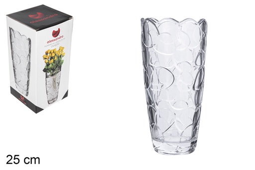 [105404] Vase en verre Oviedo 25 cm