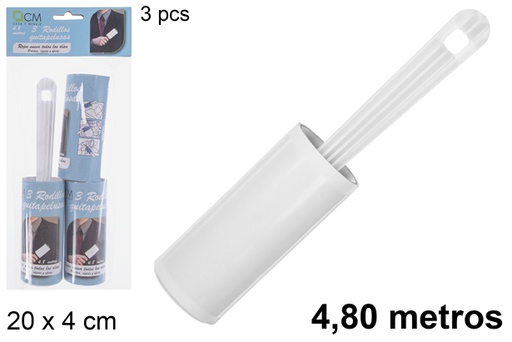 [101323] Rodillo quitapelusas con recambios 4.80m 3pcs