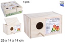 Nido madera para pájaros agaporni