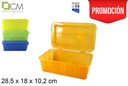 Contenedor 3l plástico colores surtidos