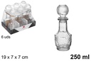 Botella cristal licor Júcar 250 ml