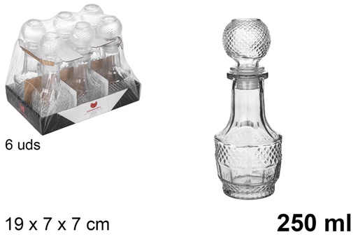 [105434] Glass bottle for liquor Júcar 250 ml