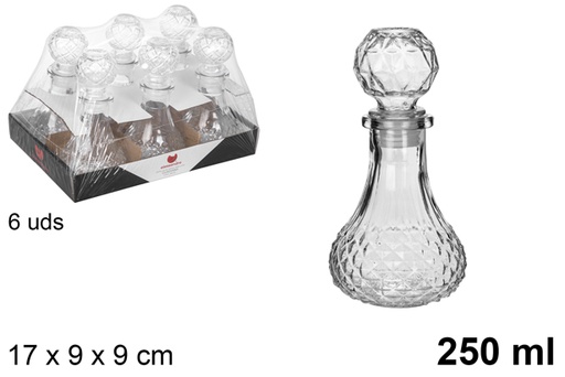 [105435] Bottiglia di vetro per liquori Guadiana 250 ml
