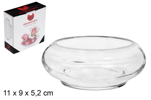 [105522] Florero cristal 11x9x5.2cm