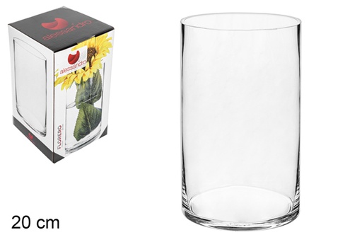 [105528] Vase en verre 20 cm