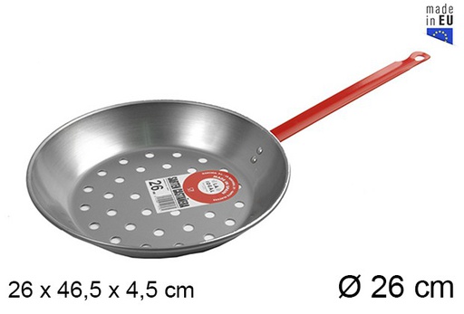[201321] Polished chestnut frying pan 26 cm