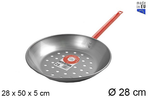 [201322] Polished chestnut frying pan 28 cm