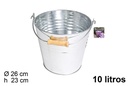 Cubo metal con asa 10 l.