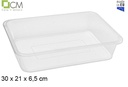 Plateau en plastique transparent nº3