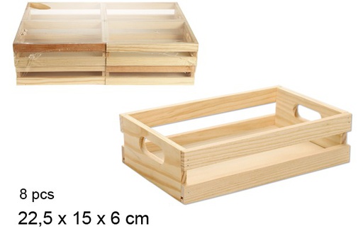 [105271] Caixa de madeira 22,5x15 cm