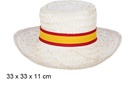 Sombrero hombre paja bandera España