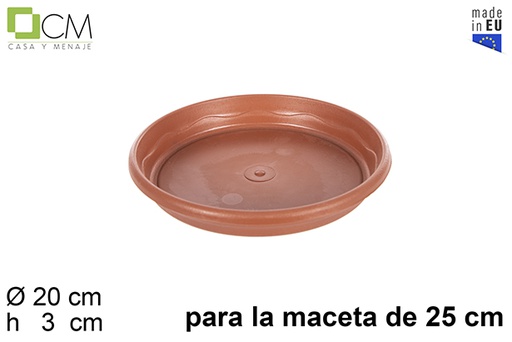 [103096] Elsa terracotta pot plate 25 cm