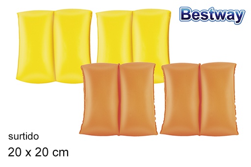 [200214] Inflatable arm float assorted colors bag bw 20x20 cm