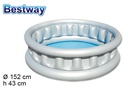 Spaceship inflatable pool bow bw