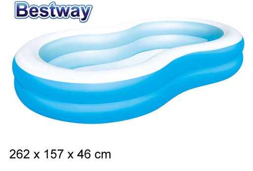 [200316] Inflatable pool 2 rings 262x157 cm
