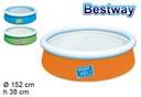 Children's inflatable pool box bw 152x38 cm