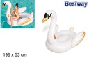Cisne inflável adulto de luxo com alças 169x53 cm