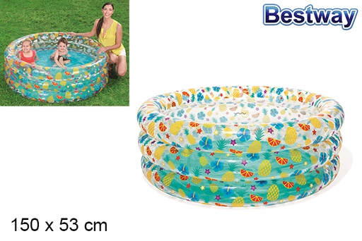 [202923] Transparent inflatable pool Sea Life 150x53 cm