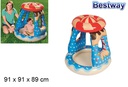 Piscina con techo caramelo 91x89 cm