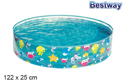 [202949] Sea bottom inflatable pool 122x25 cm