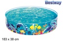 Sea bottom inflatable pool 183x38 cm