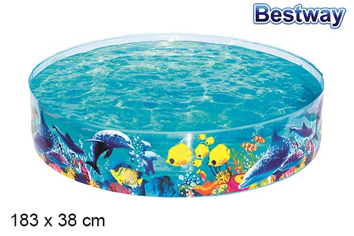 [202951] Sea bottom inflatable pool 183x38 cm