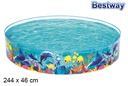 Sea bottom inflatable pool 244x46 cm