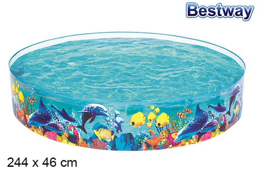 [202952] Sea bottom inflatable pool 244x46 cm
