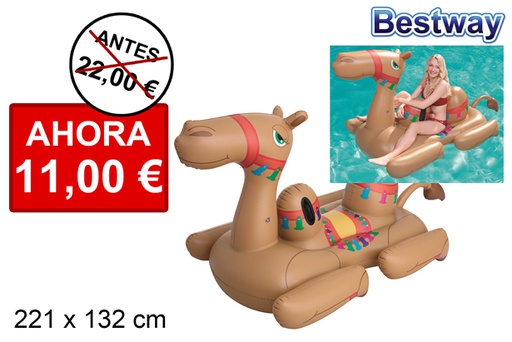 [203006] Inflatable camel for adults with handles 221x132 cm