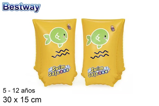 [203014] Manguitos amarillo 5-12 años 30x15 cm