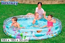 Piscina gonfiabile con fondale marino scatola bw 183x33 cm