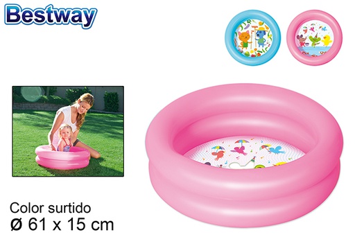 [203024] Round inflatable pool decorated background bw 61 cm
