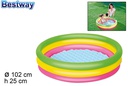 Piscina infantil 3 colores bolsa bw 102x25 cm