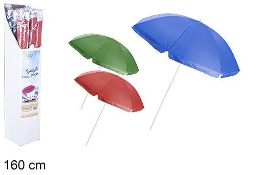 [106097] Ombrellone da spiaggia colori assortiti 160 cm