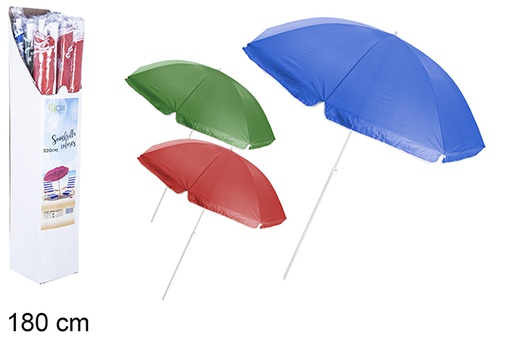 [106099] Beach umbrella assorted colors 180 cm