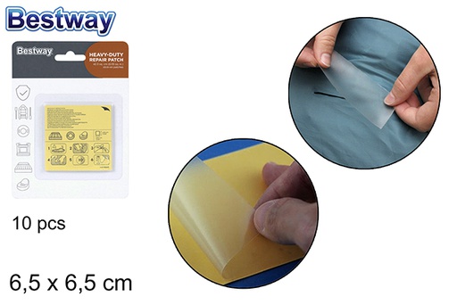 [200372] Patch di riparazione dura blister 6,5x6,5 cm